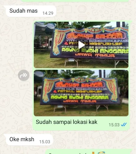 Pengiriman Papan Bunga Rejosari Ngampel